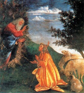 Mojzesz i krzak SandroBoticelli